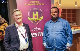 France : le Président Sidikou Karimou en immersion dans les locaux de HBC Nantes et apporte son soutien au partenaire