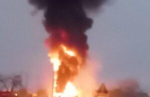 Incendie à Malanville : un camion chargé de carburant s’embrase après avoir été percuté par un bus de Baobab Express
