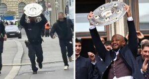 Célébration de titre au Bayern Munich : Vincent Kompany confond le trophée de champion avec une assiette et l’oublie dans sa cuisine